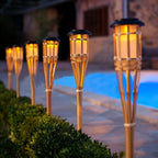 Solar Bamboo Flame Torches