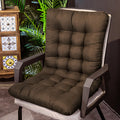 Tufted High-Back Chair Cushion – Brown