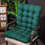 Tufted High-Back Chair Cushion – Green