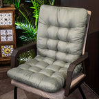 Tufted High-Back Chair Cushion – Gray