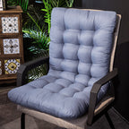 Tufted High-Back Chair Cushion – Blue