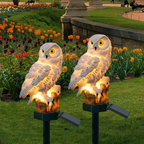 Solar Owl Garden Stake Light – view 2