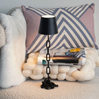 Black Chain-Link Table Lamp – view 4