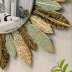 Feathered Sunburst Wall Mirror – view 4