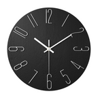 Silent Quartz Wall Clock – Black