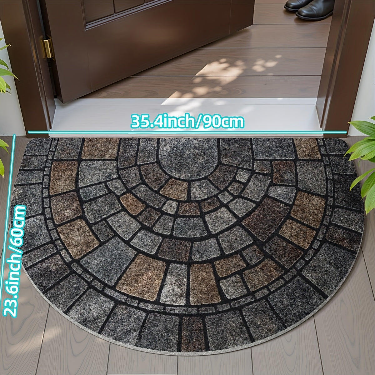 Mosaic Half-Moon Door Mat – view 6