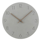 Colored Wood Wall Clock – Grey