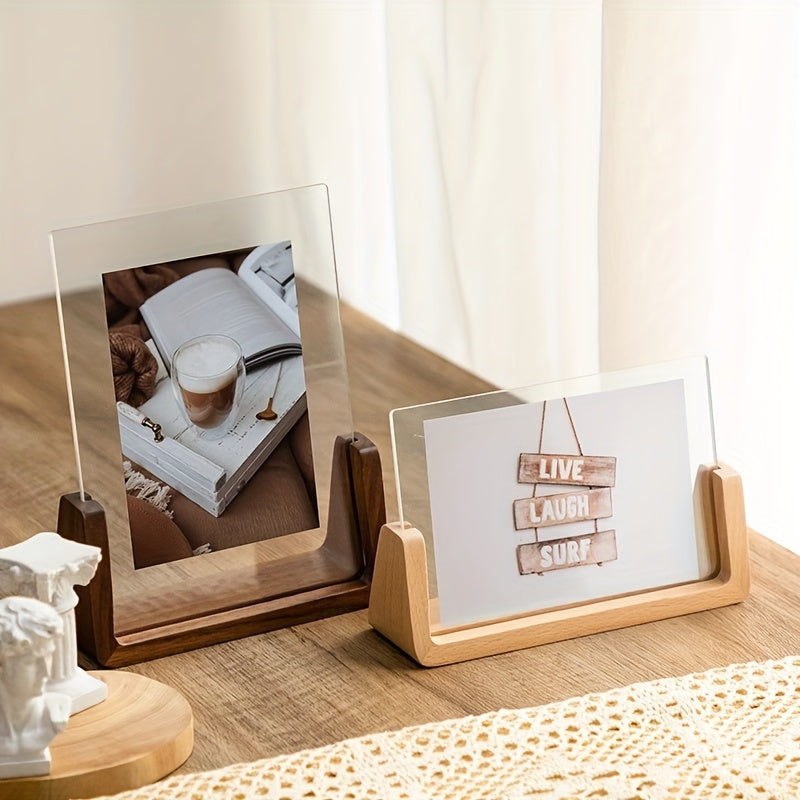 Wood & Acrylic Tabletop Photo Frame – view 4