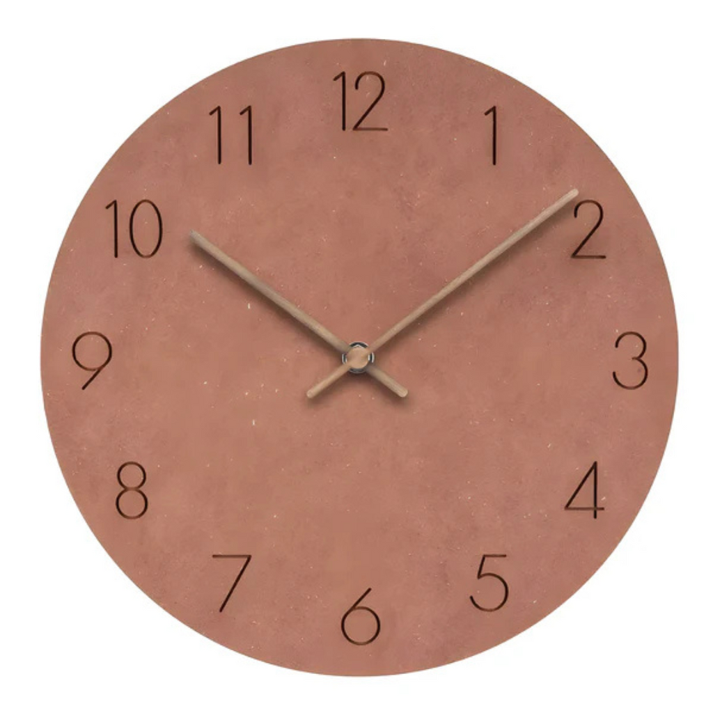 Colored Wood Wall Clock – Orange