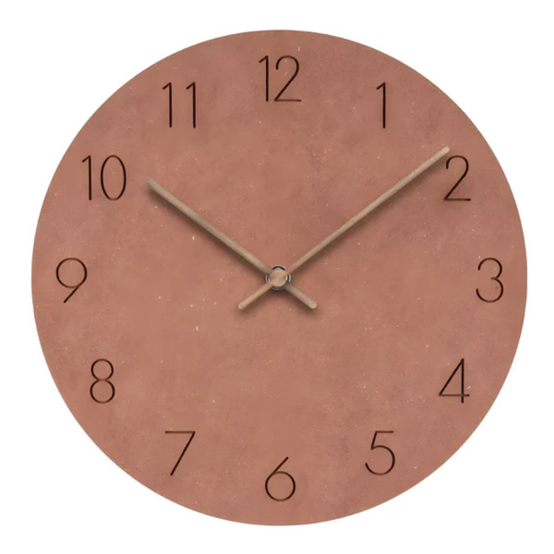 Colored Wood Wall Clock – Orange