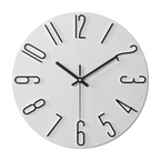 Silent Quartz Wall Clock – White