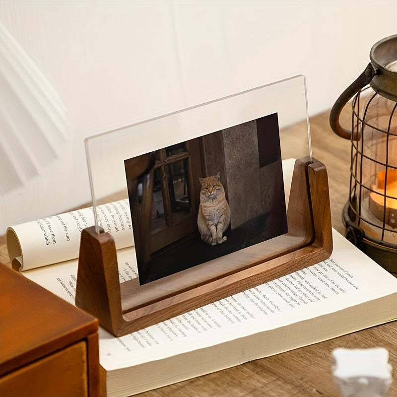Wood & Acrylic Tabletop Photo Frame – view 2