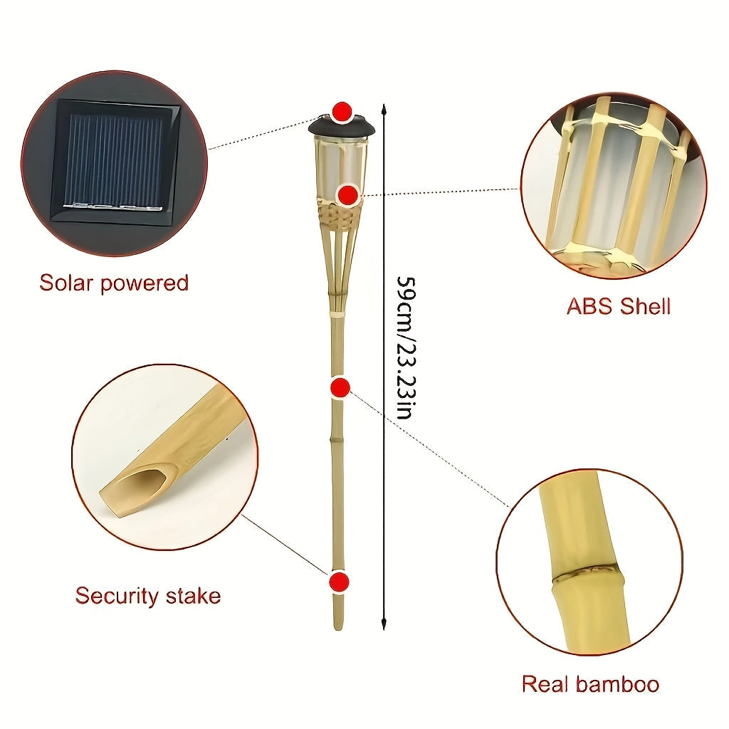 Solar Bamboo Flame Torches – view 6