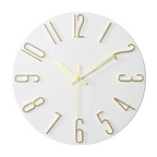 Silent Quartz Wall Clock – Gold