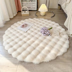 Round Bubble Plush Rug