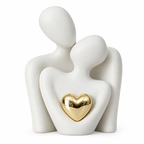 Ceramic Embracing Couple Sculpture – view 5