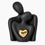 Ceramic Embracing Couple Sculpture – view 4