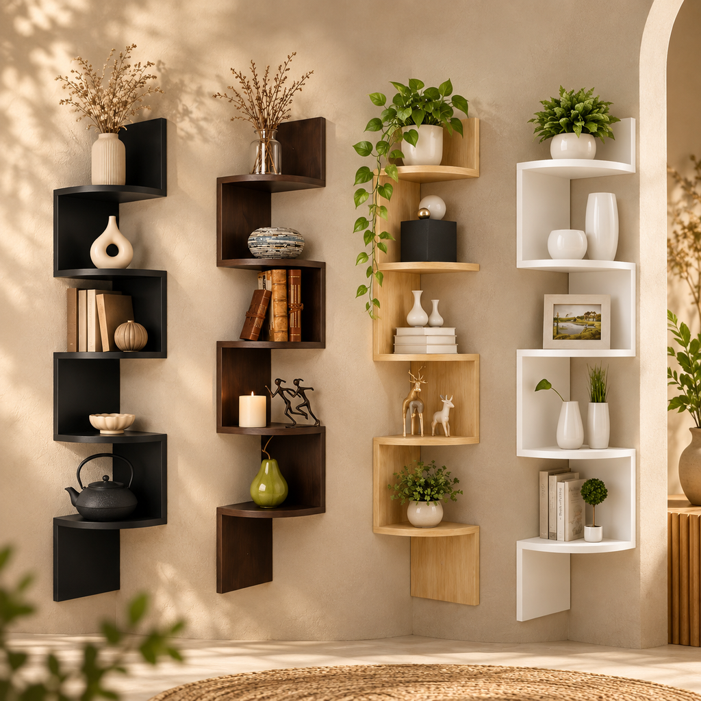 Zigzag Corner Wall Shelf – view 6
