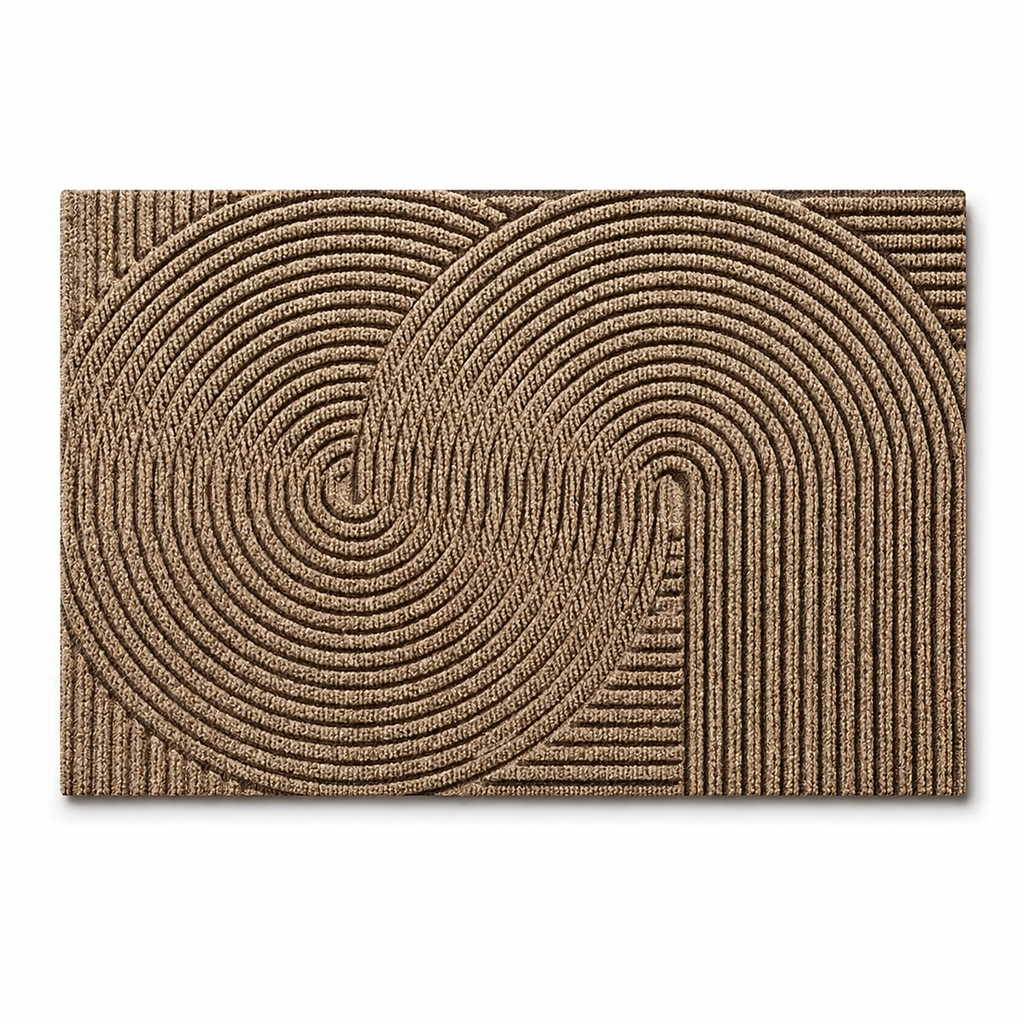 Textured Non-Slip Entry Mat – Khaki / 18 × 30 in (45 × 75 cm) / Khaki / 24 × 35 in (60 × 90 cm)