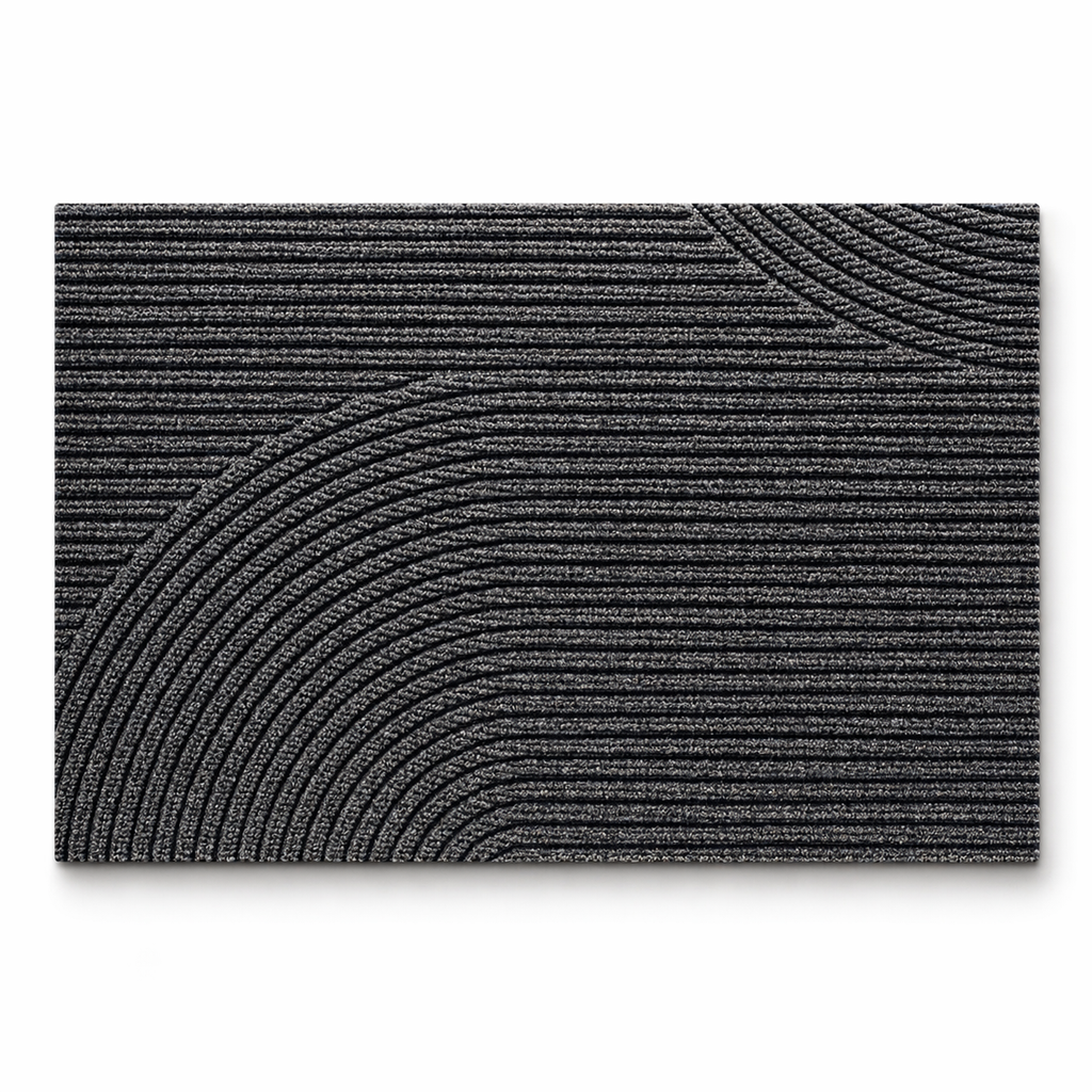 Textured Non-Slip Entry Mat – Grey / 18 × 30 in (45 × 75 cm) / Grey / 24 × 35 in (60 × 90 cm)