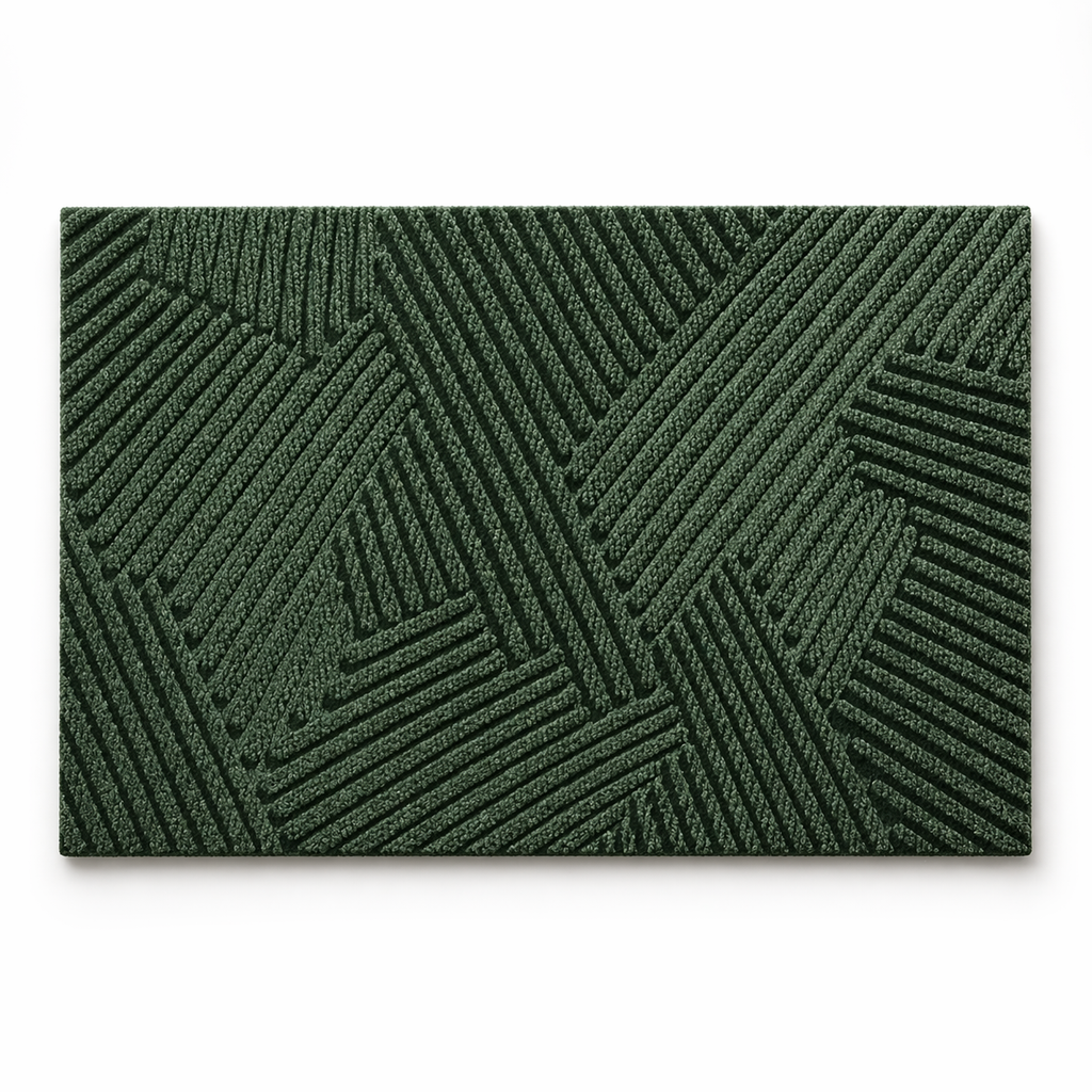 Textured Non-Slip Entry Mat – Green / 18 × 30 in (45 × 75 cm) / Green / 24 × 35 in (60 × 90 cm)