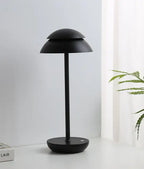 Rechargeable Dome-Top Table Lamp – Black