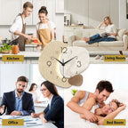 Stone-Look Silent Wall Clock – view 5