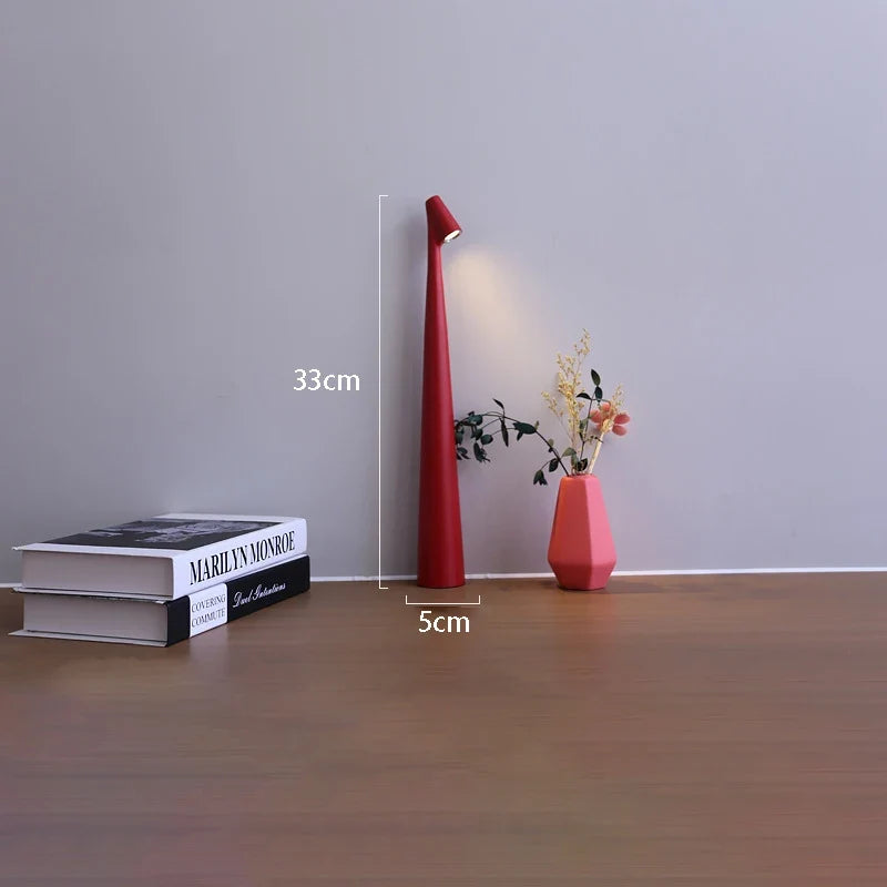 Cordless Table Lamp – Red / Adjustable