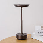 Cordless Disc-Top Table Lamp – Champagne