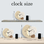 Stone-Look Silent Wall Clock – view 7