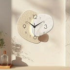 Stone-Look Silent Wall Clock – 11.7 in (29.7 cm) / 13.7 in (34.7 cm) / 15.6 in (39.5 cm)
