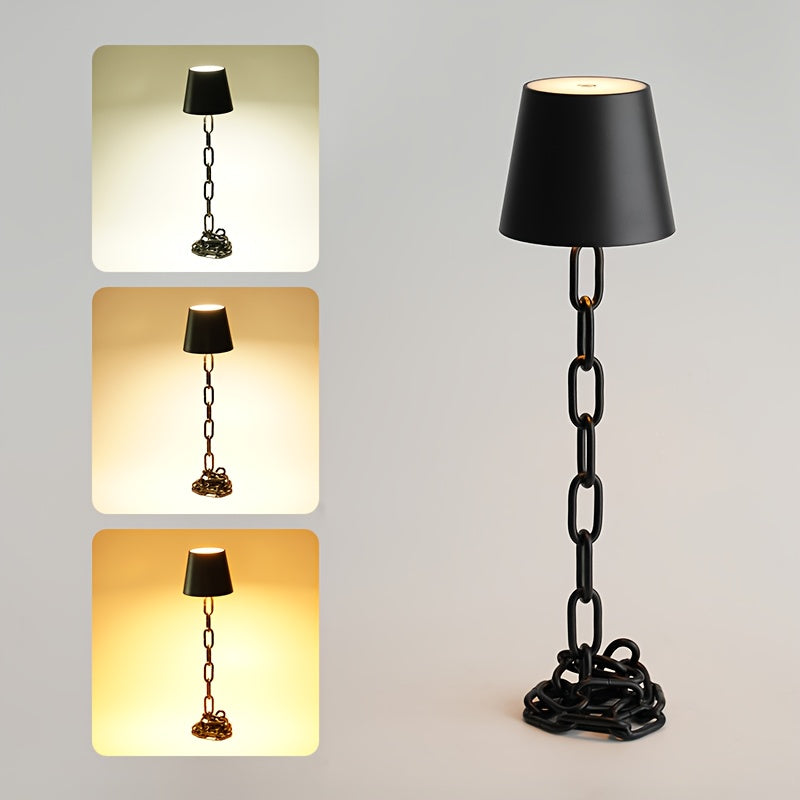 Black Chain-Link Table Lamp – view 5