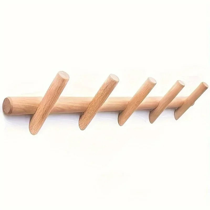 Solid Oak Wall Peg Rack – view 4
