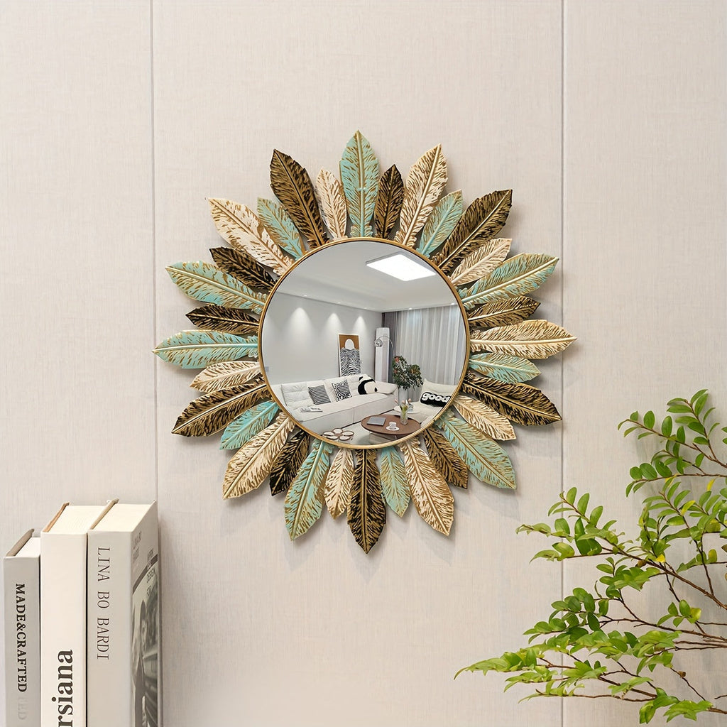 Feathered Sunburst Wall Mirror – view 2