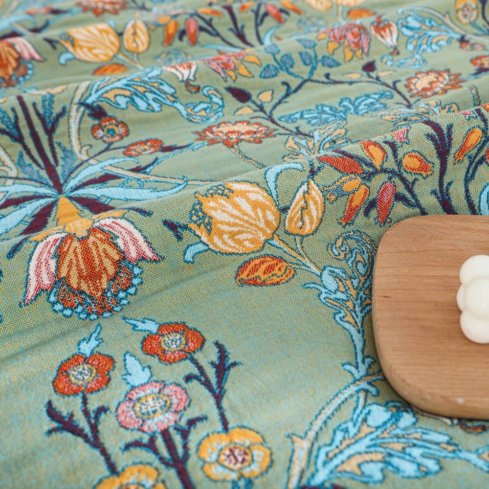 Reversible Floral Cotton Throw – view 3