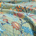 Reversible Floral Cotton Throw – view 4