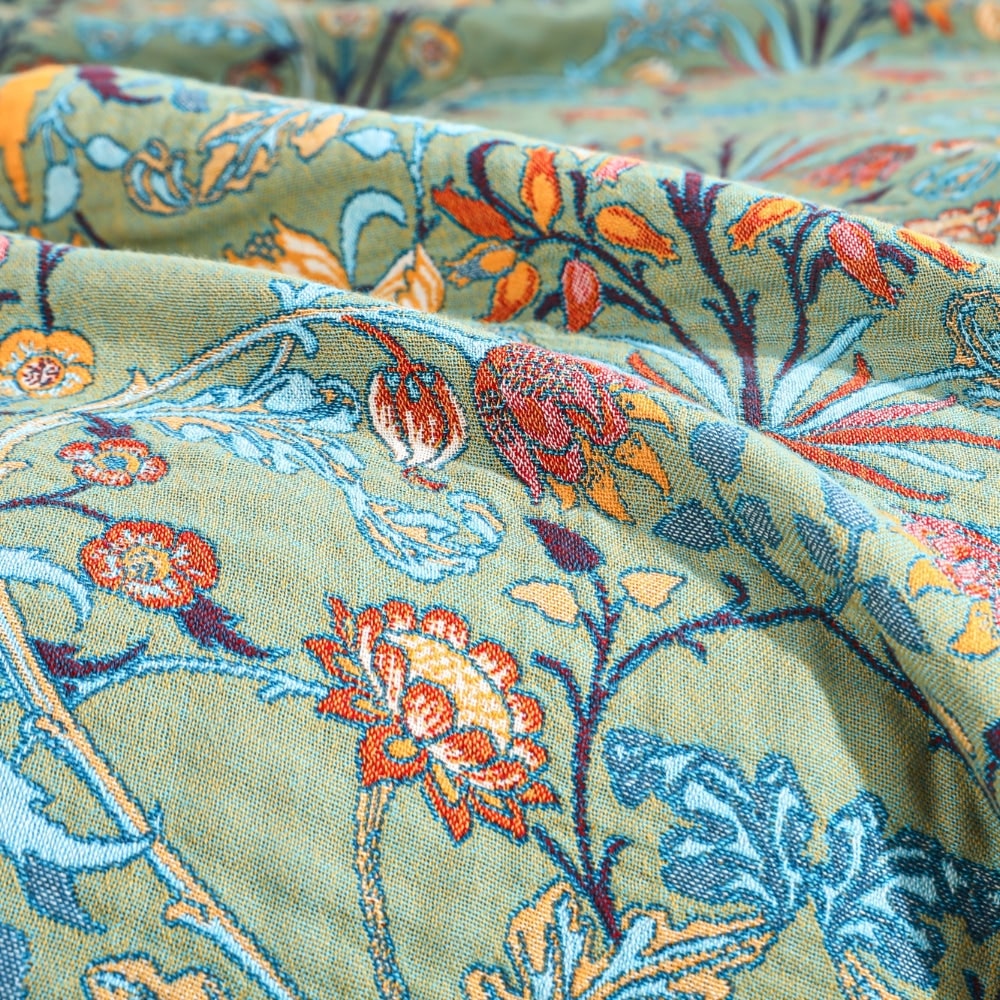 Reversible Floral Cotton Throw – view 4