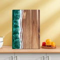 Ocean Wave Resin Serving Board – Ocean Green