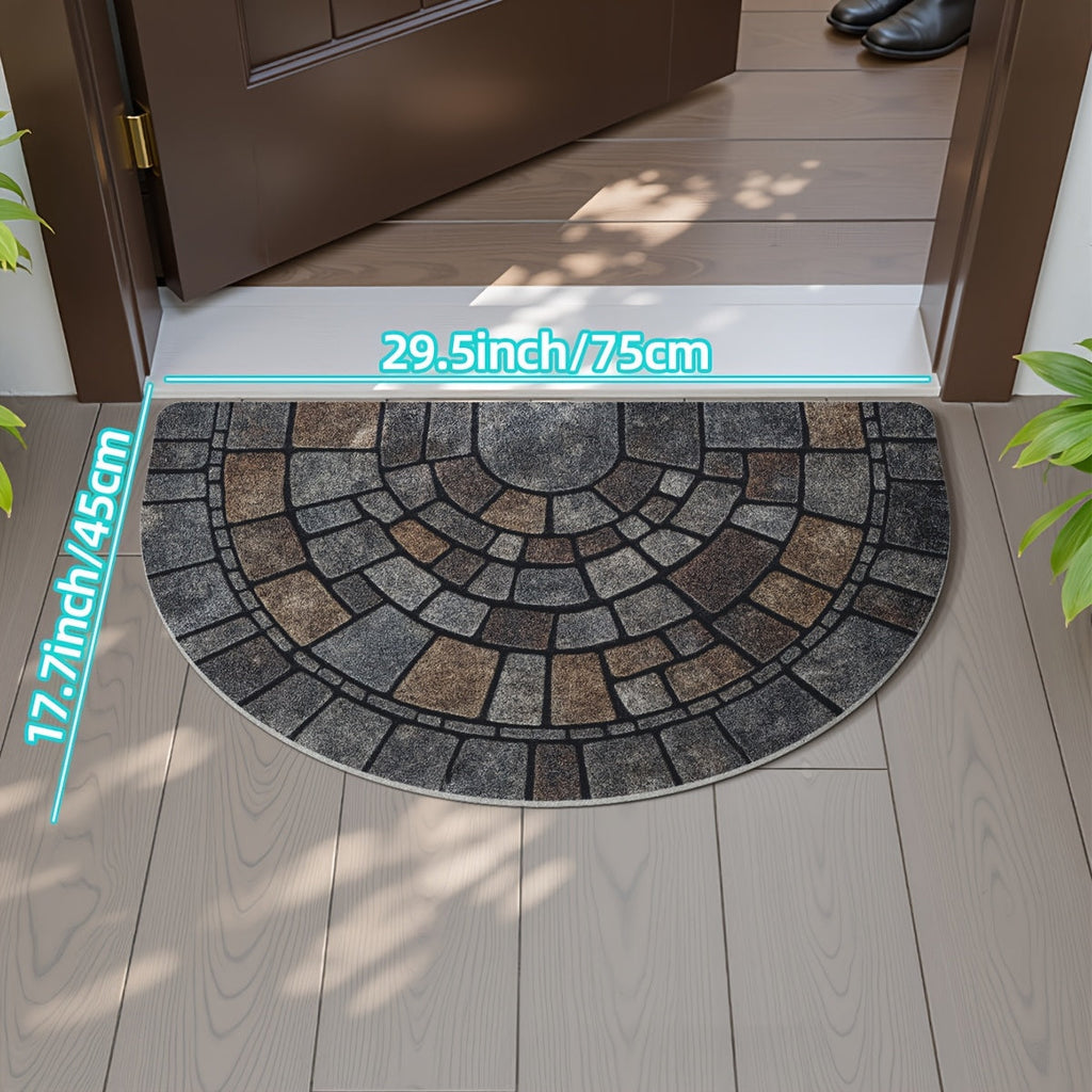 Mosaic Half-Moon Door Mat – view 5