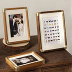 Solid Wood & Brass Tabletop Photo Frame – view 3
