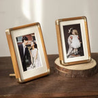 Solid Wood & Brass Tabletop Photo Frame – view 2