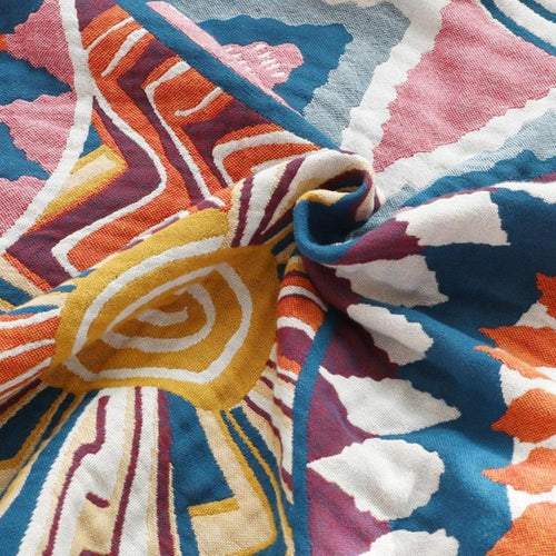 Bohemian Cotton Throw Blanket – view 2