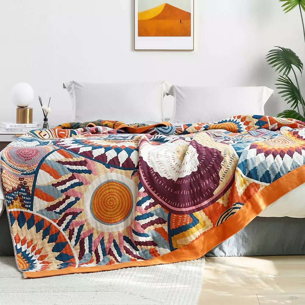 Bohemian Cotton Throw Blanket – view 4